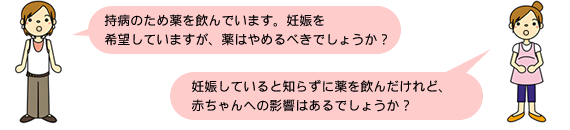 妊娠と薬相談
